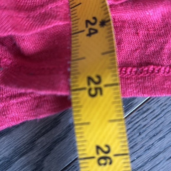 Tahari Red Sleeveless Relaxed fit Linen Tank Top - Picture 7 of 9